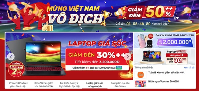 Thiết kế module khuyến mãi cho website